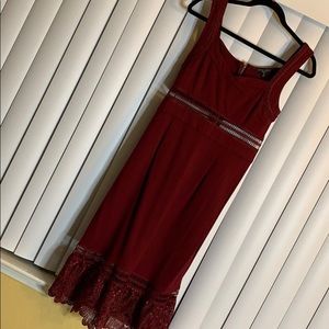 Sexy maroon dress!